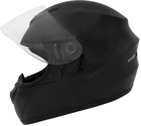 Zorax ZOR-819 Negro M (57-58cm) Casco de Moto de Cara Completa Casco de Moto ECE 2206 Aprobado