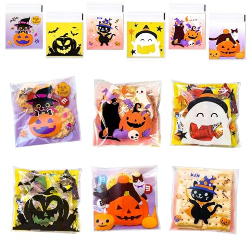 AXYEEUR 200 x Halloween-Süßigkeitentüten