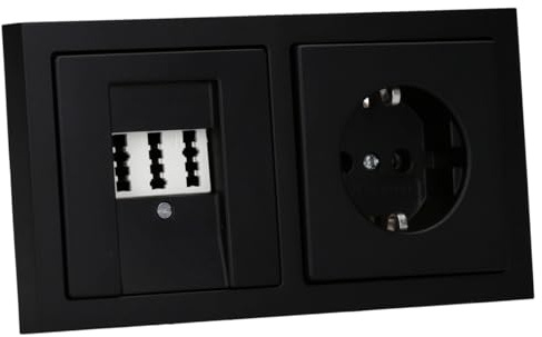 Busch-Jaeger future linear TAE- & Steckdosen-Set mit 2-fach Rahmen