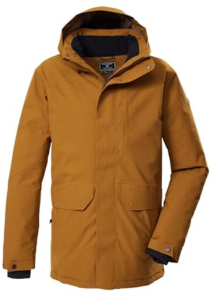 killtec Uomo Parka outdoor/parka funzionale con cappuccio senza zip KOW 85 MN PRK, cognac, XL, 43331-000