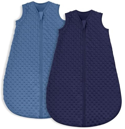 Yoofoss Schlafsack Baby Winter 1.5 Tog - 2er Pack 78cm/6-12 Monate Winterschlafsack Herbst Babyschlafsack Warm Ganzjahresschlafsack für Jungen Mädchen Neugeborene