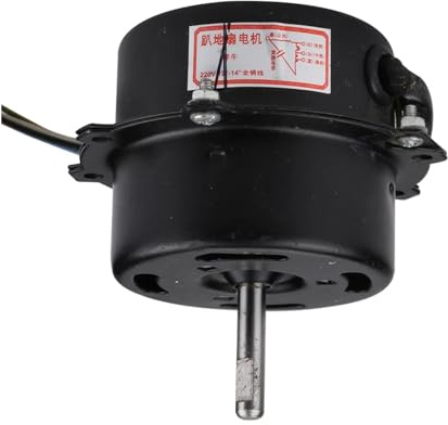 YINZHD Moteur de ventilateur électrique au sol de 12 pouces - Moteur à tête rotative de 12 pouces for ventilateur de sol 220 V Longueur de l'axe 35 mm