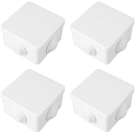 Aus -plaster Branch Socket Explans Distribution Box, 12 PCs Cable Connection Box Power Distribution Instrument Cable Connection Clamp Distribution Box for Outdoor