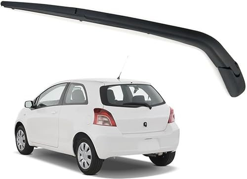 ZhangJW Heckscheibenwischer Scheibenwischer Hinten Heckwischerarm Scheibenwischerblätter Wischerarm Heck Wischer für Toyota Yaris
