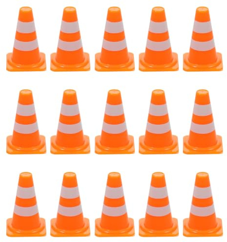 CHICAMPERA 30Pièces Mini Panneaux Cônes de Circulation pour Éducatif de Construction Routière Outil Pédagogique