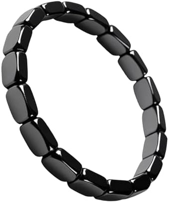 Generisch Hämatit Armband Herren, 8X8CM Arthritism Magnetarmband Männer Frauen, Hämatit Armbänder Mit Heilkristallen Ultrastarken Magneten, Magnetarmbänder Schmerzlinderung Als Geschenk Bei Ängsten