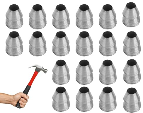 Cunei per manici per utensili, kit per ascia - Kit cunei di sicurezza in metallo,Cunei con manico rotondo in acciaio, set di cunei Sostituzione a maniglia del per la slitta del da carpentiere 'ascia