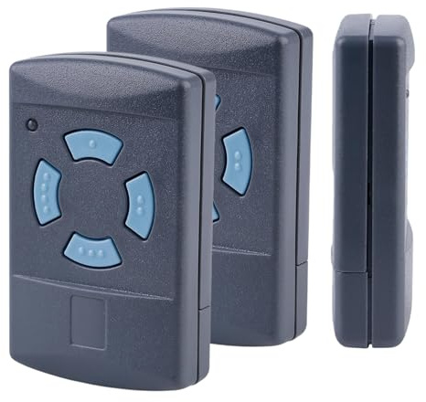 2 abridores de puerta de garaje, mando a distancia para Hörmann HSM4, HSM2, compatible con Hörmann Blue Buttons 868.3 MHz Garage Mando a distancia Handset