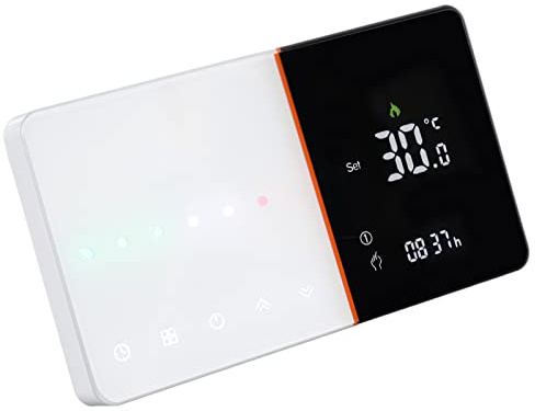 WGFOIP Programmerbar Smart Termostat med Wifi-kontroll för Gaspanna 2,5D LCD-skärm Vit 131x75x13,6 Mm