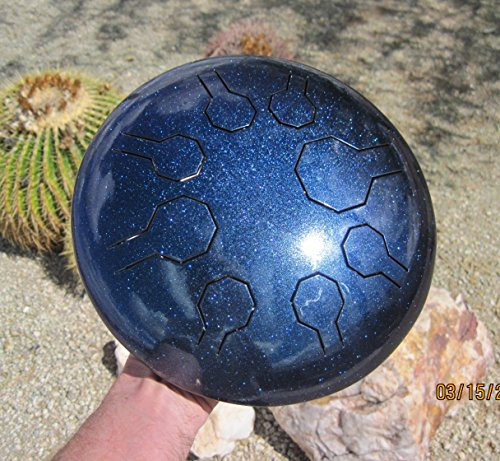 Edelstahl Mini-Vibe – 25.5 Cm - Stardust - 8 Notes in Galaxy Scale/Handpan, Steel Tongue Drum