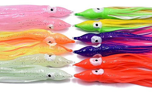 0 stücke 12~15 cm Squid Skirts Octopus Soft Lures Angeln Köder für Rigs in Salzwasser (15cm-30pcs)