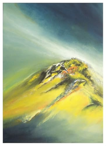 abstrakte Landschaft 50x70 Hochformat original Acrylgemälde