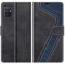 MOBESV Hülle für Samsung Galaxy A71 Handyhülle, Lederhülle mit Kartenfach, Klapphülle mit Ständer, Flip Case Handytasche Schutzhülle, Schwarz/Dunkelblau