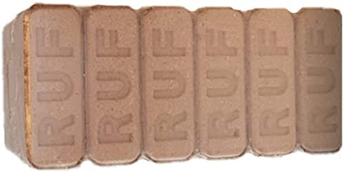 Confezione da 10 kg in rovere RUF 100% legno duro – Bricchette di legno ecologiche per caminetti, bruciatori a legna e stufe – Bruciatura a lungo – Approvato Woodsure