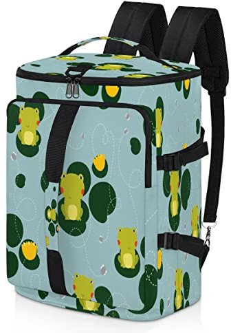 Niedlicher Frosch-Tier-Sport-Rucksack für Männer und Frauen, Frosch-Druck, Seesack mit Schuhfach für Fitnessstudio, Reisen, Wandern, Rucksack, multi, Einheitsgröße, Sportlich