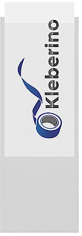 KLEBERINO Ordnerrücken Taschen selbstklebend | Rückenschildtaschen | Selbstklebende Taschen für Ordner (20, 44mm x 120mm)