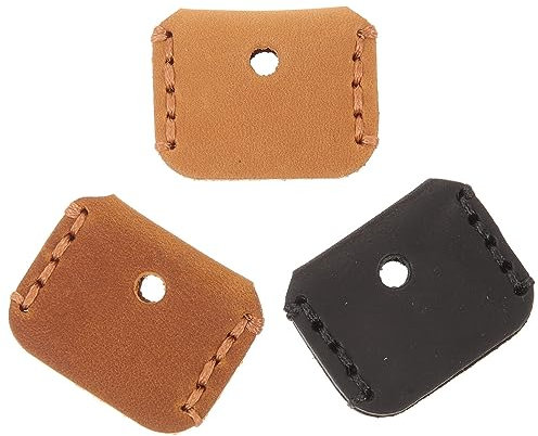 EXCEART 3 piccoli tappi per chiavi dell'auto, custodia protettiva per chiavi di identificazione delle chiavi, in pelle, Colori assortiti, 3.3x2.7cm