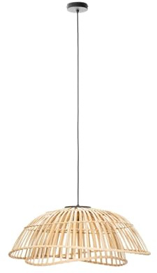 Lindby Pendellampa 'Ilajus' (lantlig/rustik) i Brun av bambu för vardagsrum matsal (1 lamor, E27) - Taklampa, matrumslampa, pendellampa, hänglampa