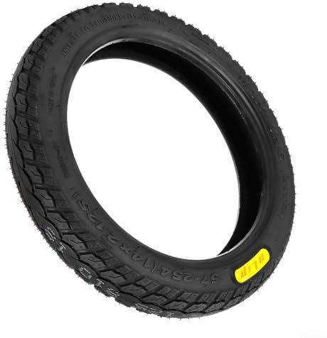 Fahrrad Tubeless Reifen, 14 Zoll Elektrischer Fahrradreifen 14X2.125 Tubeless Ruber Reifen 920G Ersatzräder für Elektrofahrrad