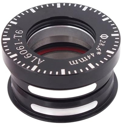 Amagogo Klappbares Fahrrad-Headset-Lager, Fahrradgabel-Headset, Fahrradrahmen, Gabel-Steuerrohr, einfache Installation, 44-mm-Headset mit abgedichtetem Lager, Schwarz