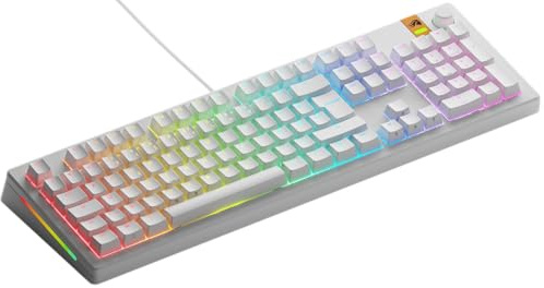 GLORIOUS GMMK 3 Full Size 100% Tastiera Meccanica AZERTY Francese | Frequenza Di Polling Altissima, Scocca Lavorata A Macchina CNC, Architettura Modulare Hotswap E Illuminazione Luce Led RGB