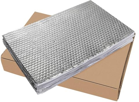Pamatio Sound Deadening - 40 Pack, 40 sq.ft Car Van Sound Deadening Self Adhesive - 2mm Butyl Silver Sound Proofing Insulation Mat, Noise Insulation and Vibration Damping Mat