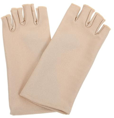 WATIIFUFU Damen UV Schutz Fingerlose Handschuhe Leichte Outdoor Sonnenschutzhandschuhe Für Radfahren Und Fahren Hautfarbene Und Atmungsaktive Handgelenkhandschuhe