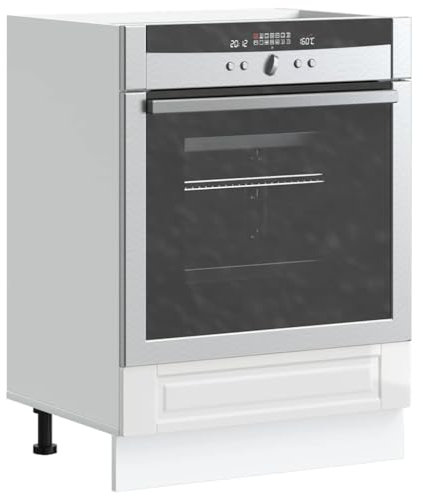 CFODOJ Schränke und Aufbewahrung, Küchenschränke, Backofenschrank, Porto, Hochglanz, weiß, Holzwerkstoff