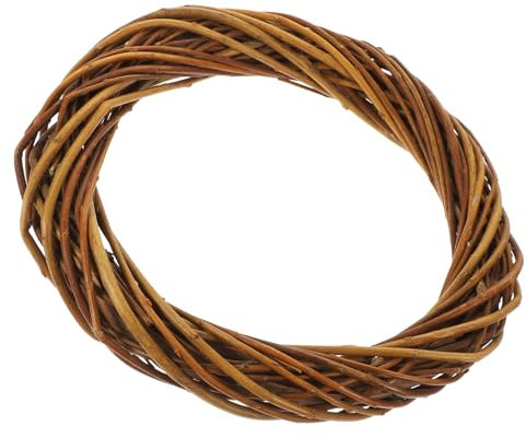 CONGARTENO Weidenkranz ø Aus Natürlichem Weidengeflecht DIY Kranzrohling Für Weihnachts Hochzeitsdeko Handgefertigter Bastelring Für Kreative Tür Wanddekoration