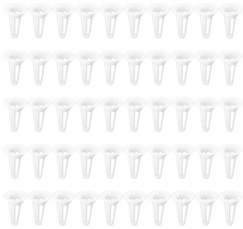 Hattba 50 Pcs Garden Grow Baskets Hydroponic Plant Growth Cultivation Tools Home Indoor Gardening Gadget Set Practical