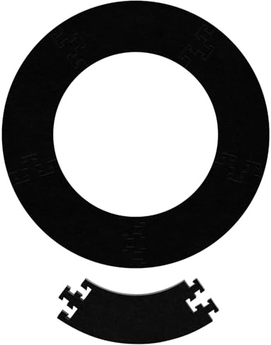 XAWU Anillo envolvente para tablero de dardos, protector de pared duradero de EVA para tablero de dardos estándar de 45 cm, para uso doméstico, bar y exterior, accesorio de dardos fácil de instalar