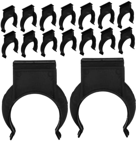 VILLCASE 30pcs Kitchen Plinth Clips Black Plastic Cabinet Foot Buckle for Cabinet Legs and Kitchen Plinths Easy Installation Furniture Leg Clips for Home Improvement