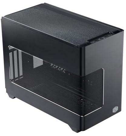 Cooler Master NR200P V3 Mini-ITX PC Case, Top-Mount 240mm|280mm AIO, PCIe 5.0 Riser, 361.5mm Vertical GPU Mount, SFX PSU 130mm, Compatible RTX 5090|RX 7090 XT, Aluminum Panels, USB Type-C, DIY