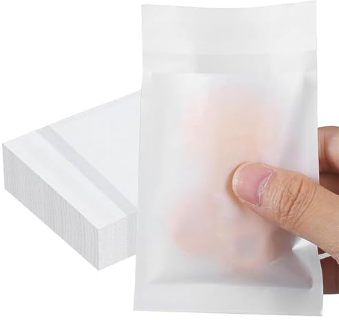 Amsthow 120 Pack Paper Cookie Bags Wax Cookie Bags 5 x 7 Inch Self Seal Glassine Treat Sandwich Bakery Parchment Snack Sleeves