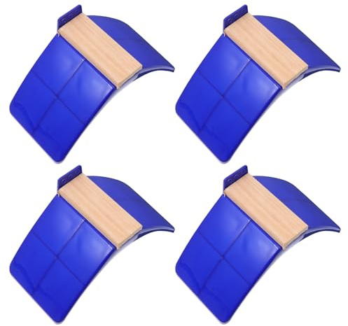 VALICLUD Set da 4 Trespoli per Piccioni in Legno Massello Supporto in Plastica Posatoi Stabili per Uccelli Domestici come Colombe Accessori per Gabbie e Ambienti Interni