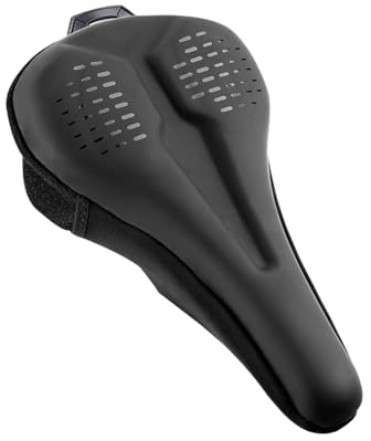 para Asiento de Bicicleta, Almohadilla de Silicona Impermeable, cojín para sillín de Bicicleta, para Carretera, montaña, Viajes, Carreras, equitación, Mujeres y Hombres