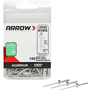 Flèche RLA 1/8IP Rivets en aluminium (100) 1/8 Long