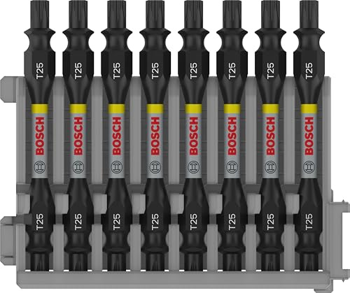 Bosch 8x Bit Impact doppi PRO con indice Pick and Click | Lunghezza 65 mm, Professional Accessorio Avvitatore, Trapano