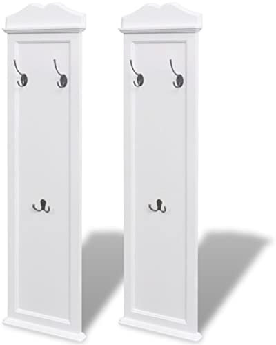 vidaXL 2X Garderobe Landhaus Wandgarderobe Garderobenpaneel Flurgarderobe