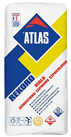ATLAS REKORD WEIß Zementmörtel 1-10 mm 25 Kg