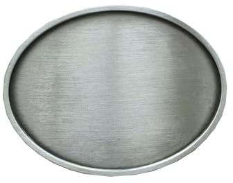 Jean's Friend New Vintage Silver Plated Oval Blank Custom Belt Buckle Gürtelschnallen US Stock