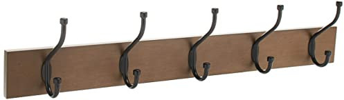Amazon Basics Rechteckig Wandgarderobe, Scheunenholz, 1 Stück