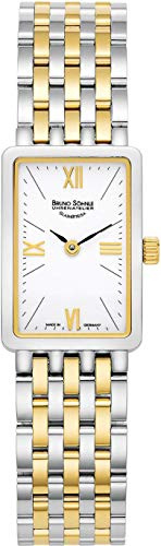 Bruno Söhnle 17-23195-972 La Traviata Damen-Armbanduhr, Quarz, Edelstahlgehäuse, Saphirglas, Edelstahlarmband, mit Faltschließe, 3 bar