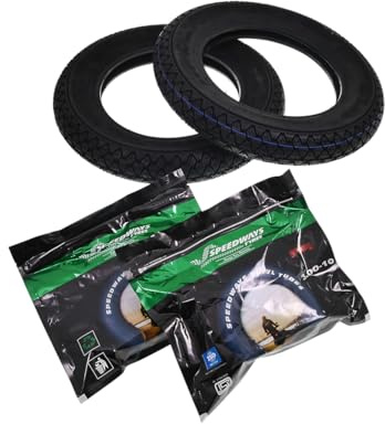 2EXTREME Rollerreifen Set 2x 3.00-10 50J VRM054 inkl. Schlauch 90° Ventil - kompatibel für Piaggio Vespa PK XL ET3-10 Zoll Diagonalreifen Sommerreifen Satz