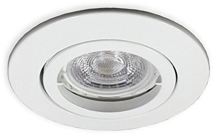 12V LED Einbaustrahler Set Modell 68mm Lochbohrung | 3 Stück Einbaugehäuse weiss | 3 Stück 3W LED Leuchtmittel warmweiss | 1 Stück 12W LED Trafo