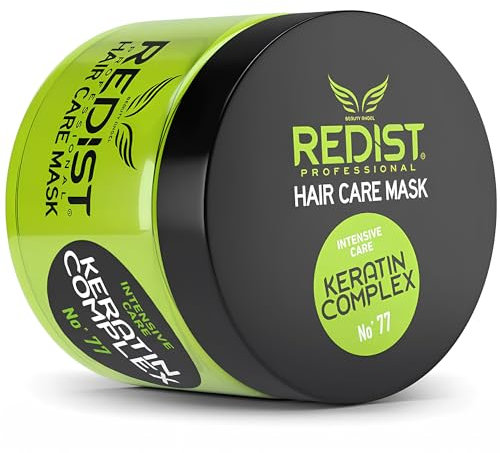 Redist Maschera per la cura dei capelli 500ml | Maschera per capelli| Trattamento intensivo riparatore per capelli | Il trattamento idrata senza appesantire | capelli fragili-secchi-stressati- Keratin