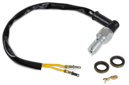 Alnicov Hydraulic Brake Light Switch Banjo Bolt Pressure Rear Light Switch Hollow Universal for Motorcycles