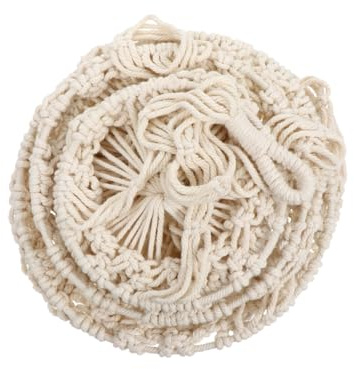 BESPORTBLE Decorative Hanging Basket Cotton Rope Woven Planter Hanger for Indoor Garden Flowers Macrame Planter Basket