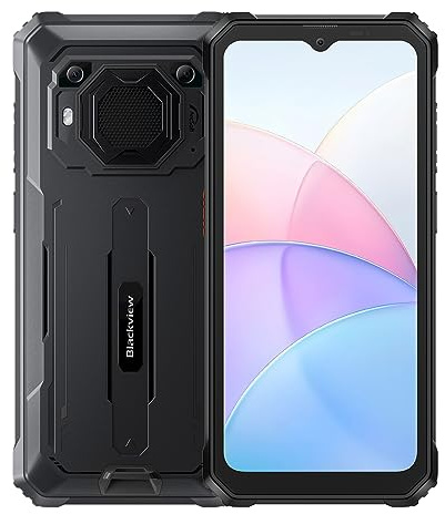 Blackview BV6200 - Outdoor Handy - Smartphone mit 6.5'' Display - 64 GB ROM, 4 GB RAM - Android 13 - Starke Batterie 13 000 mAh - Kamera 13 MP - Schwarz