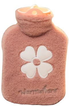 DHWEKU borsa acqua calda stitch,0.5L Borsa Acqua Calda, Bottiglia di Acqua Calda in Gomma, Boule Acqua Calda con Morbida Fodera in Maglia, Hot Water Bottle per Mano Piede Caldo,borsa dell'acqua calda